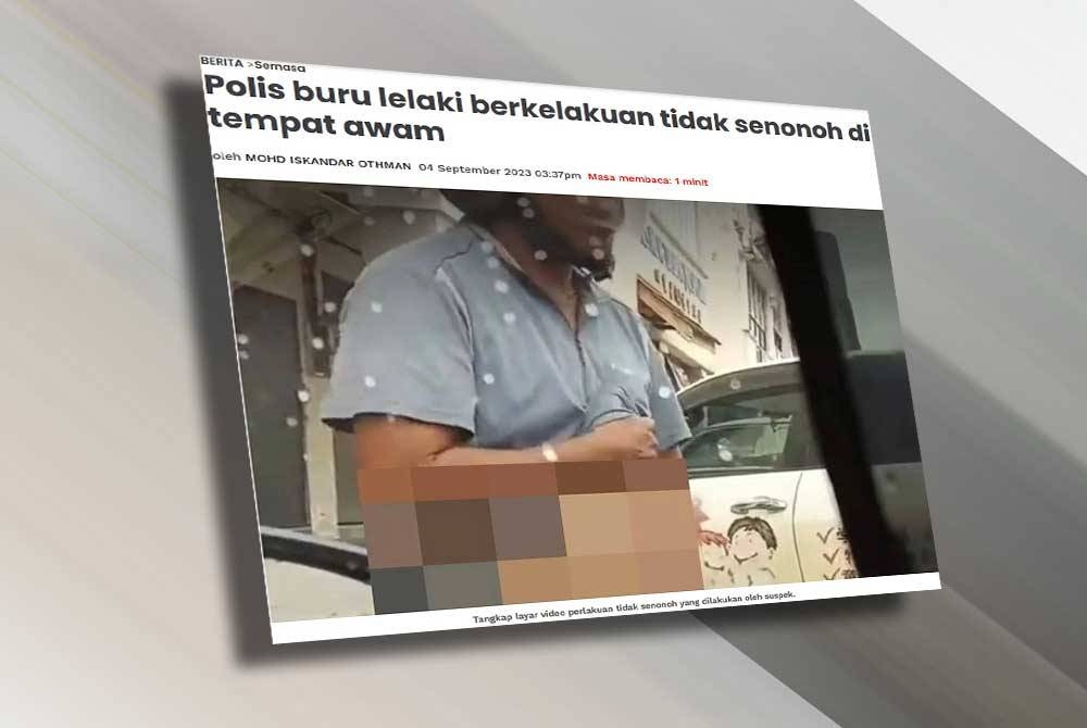 Sinar Harian pada Isnin melaporkan polis sedang mengesan seorang lelaki yang berkelakuan tidak senonoh terhadap seorang wanita seperti dalam video tular di laman X sejak Ahad.