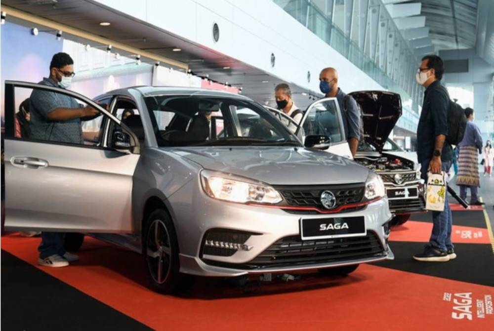 Proton Saga model paling laris pada bulan Ogos, mencapai angka bulanan tertinggi bagi tahun 2023 dengan 6,585 unit dijual. - Foto Bernama