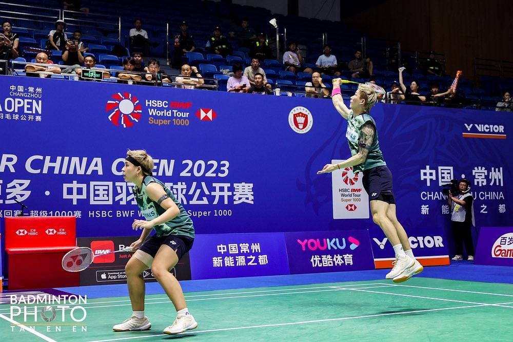 Tang Jie (kanan) dan Ee Wei akan menentang Taiwan dalam aksi suku akhir Terbuka China di Changzhou pada Jumaat. - Foto Badminton Photo