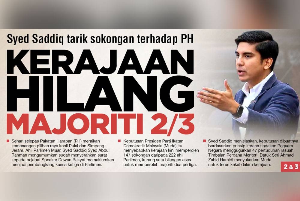 Laporan muka depan Sinar Harian pada Isnin.