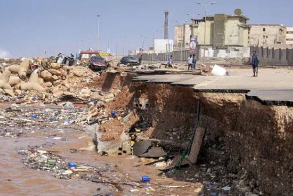 Banjir besar melanda Libya. Foto: Aljazeera