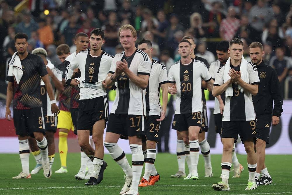 Jerman berjaya mengatasi Perancis dalam aksi persahabatan di Signal Iduna Park. - Foto AFP