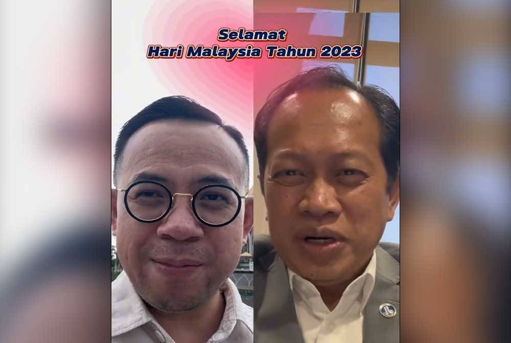 Ahmad Maslan, Steven Sim ucap Selamat Hari Malaysia ke-60 dengan pantun di aplikasi X.