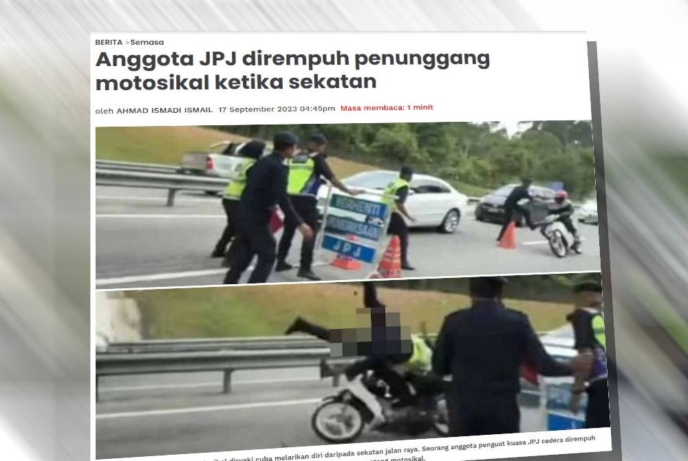 Laporan Sinar Harian pada Ahad.