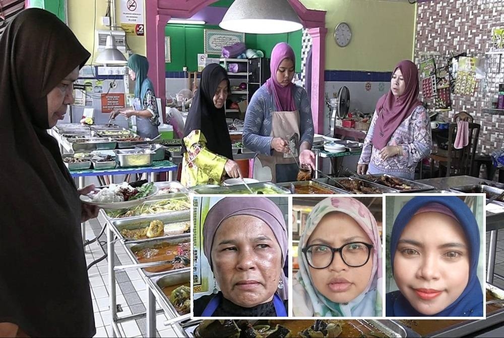 Pengusaha kedai makan dan restoran di daerah ini mengakui menunggu masa untuk menaikkan harga makanan. Gambar kecil dari kiri: Suzana, Noorazlinda dan Noraniza