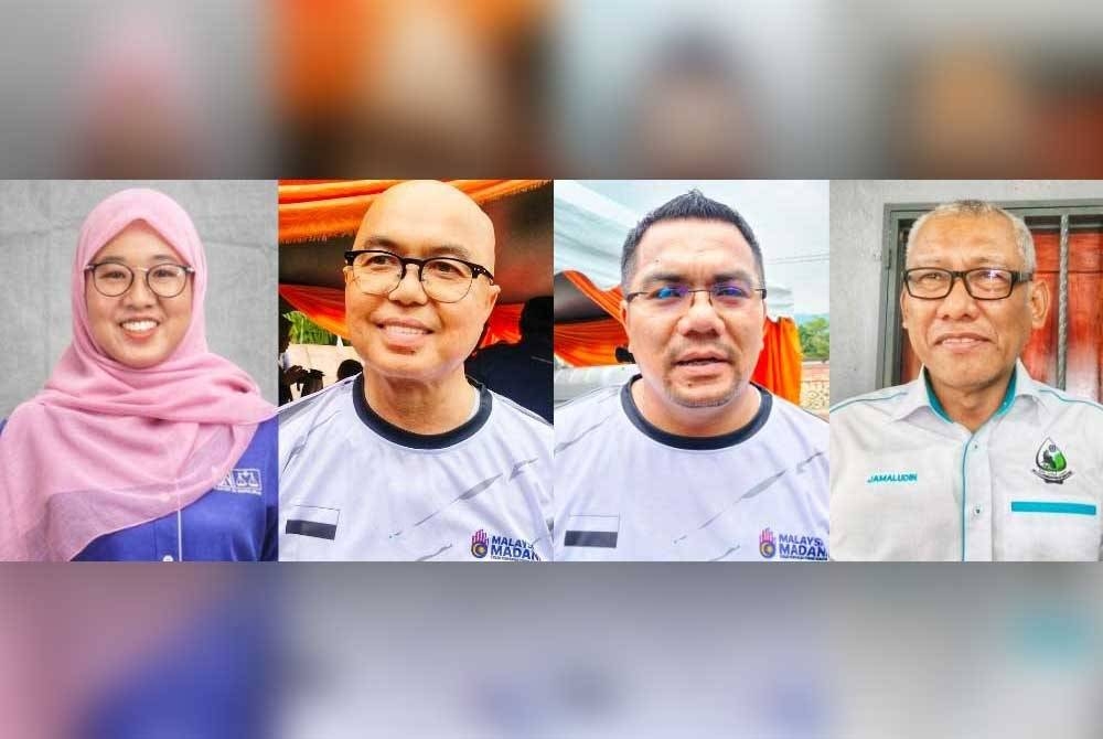 Dari kiri: Fazlin Norhana, Mohamad Zaini, Amizar, dan Jamaludin