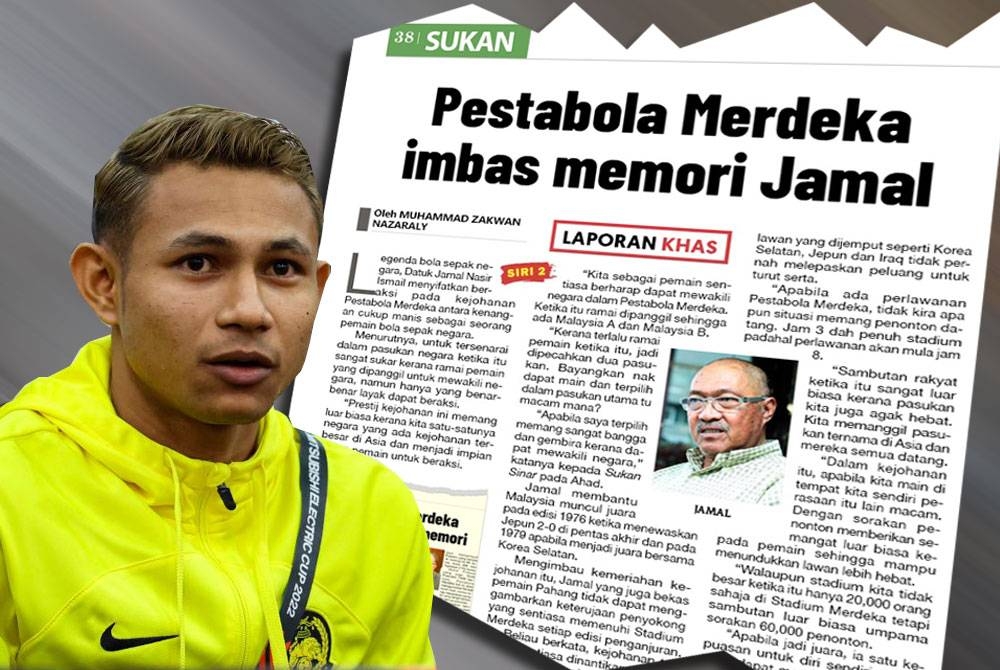 Laporan Sukan Sinar pada Selasa. Gambar kiri: Faisal