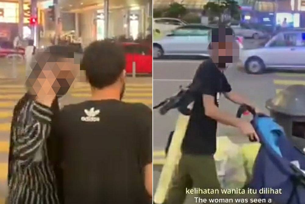 Video tular yang memaparkan wanita terbabit berang dan menunjukkan isyarat lucah