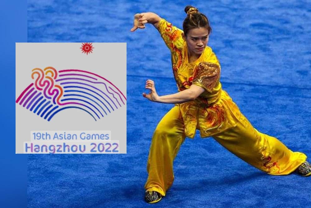 Cheong Min menceriakan kontinjen Malaysia menerusi sumbangan pingat perak dalam acara gabungan nanquan dan nandao Sukan Asia Hangzhou pada Selasa. - Foto FB MOM