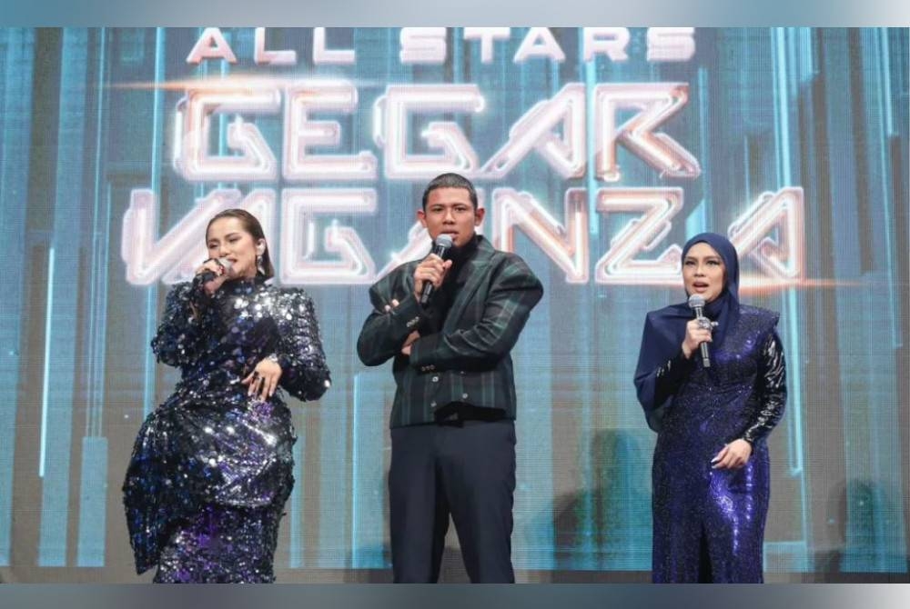 All Stars Gegar Vaganza dihoskan oleh Nabil Ahmad, Jihan Muse dan Elly Mazlein.