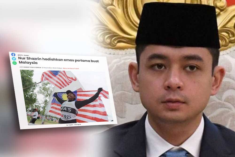 Laporan Sinar Harian pada Rabu. Gambar kanan: Tengku Hassanal