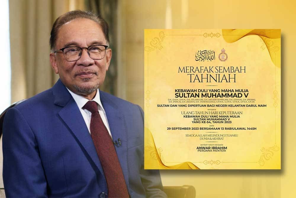 Tangkap layar hantaran di Facebook Anwar Ibrahim pada Sabtu