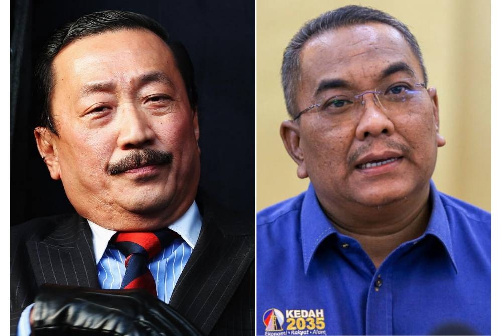 Vincent Tan (kiri), Sanusi