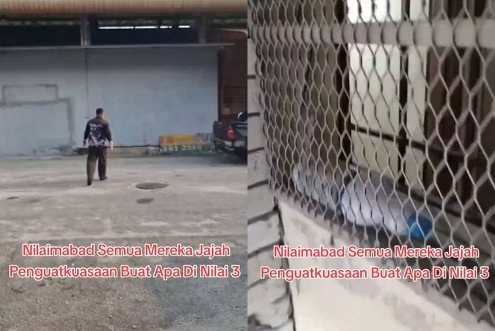 Seorang pengguna TikTok menunjukkan lokasi yang didakwa tandas awam diubah suai dengan disimen dan dikonkrit.