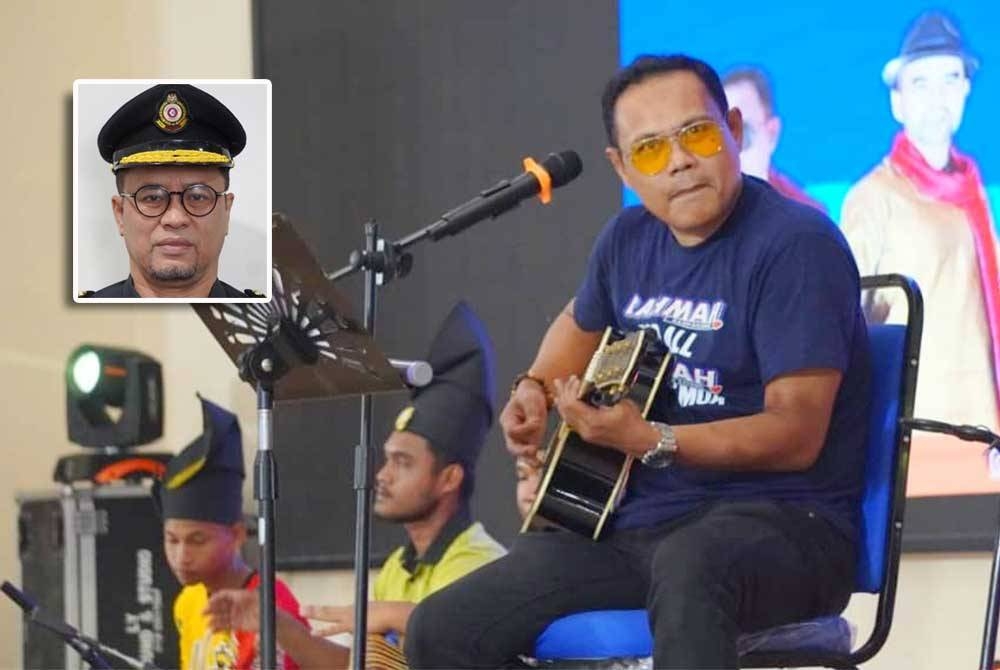 Persembahan dikir buskers menampilkan artis ternama tempatan seperti Aris Kapillah untuk menyalurkan maklumat berkait hak pengguna kepada masyarakat. Gambar kecil: Azman Ismail