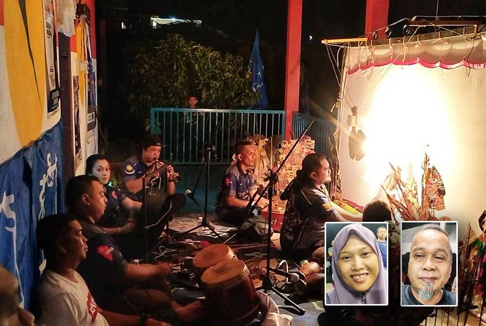 Persembahan dari Kumpulan Padang Asun, Jitra yang dibawa khas di Felda Kemasul. (Gambar kecil: Norhazwana dan Hishamudin) 