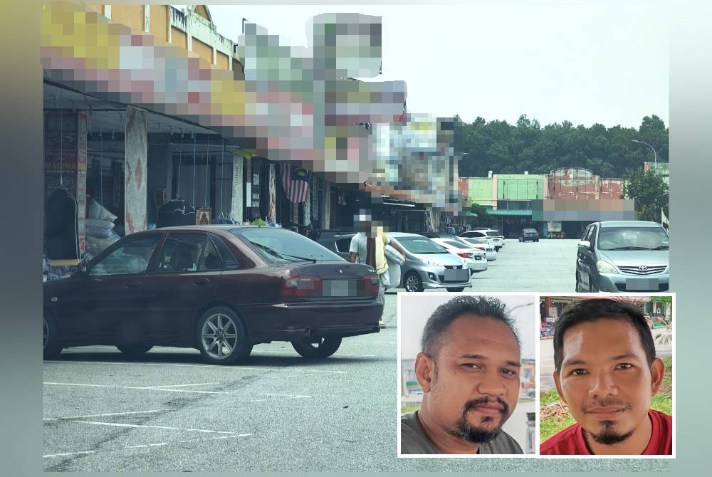 Kawasan Pusat Perniagaan Borong Nilai 3 di Nilai, Negeri Sembilan dikatakan telah 'ditawan' warga asing apabila kebanyakan deretan lot kedai di situ 'dikuasai' warga Pakistan dan Bangladesh. Gambar kecil: Hisham, Zulkefli