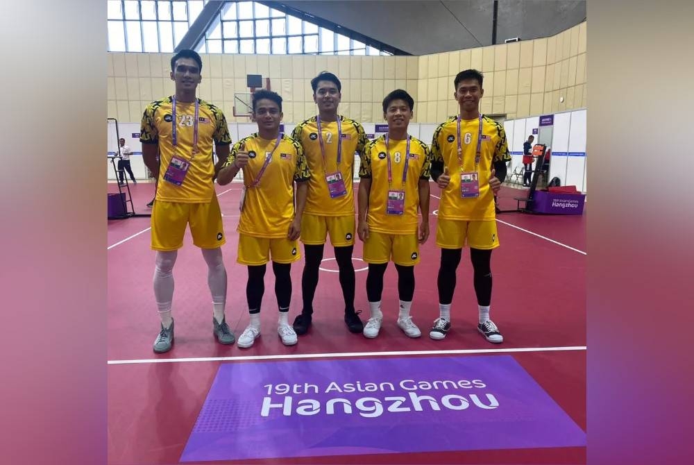 Regu Malaysia lawan Singapura. - FOTO Persatuan Sepaktakraw Malaysia - PSM