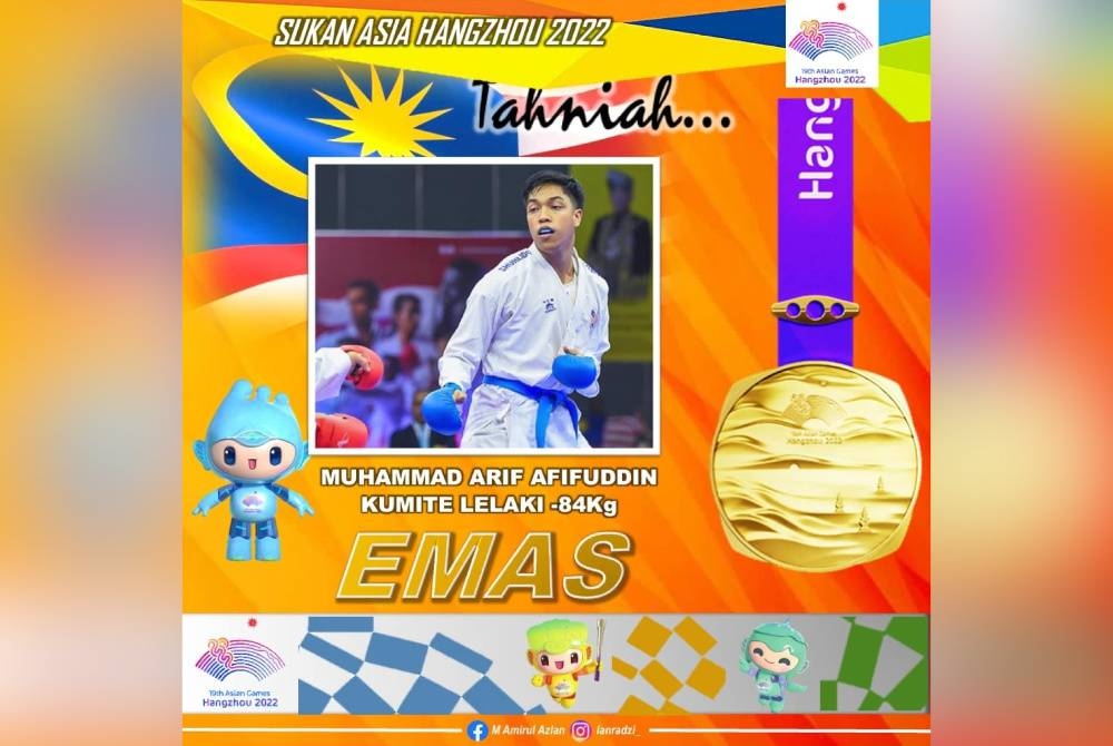 Dalam aksi final yang berlangsung di Gimnasium Pusat Sukan Linping, Arif menewaskan atlet Kazakhstan, Daniyar Yuldashev dengan kiraan mata 10-4.