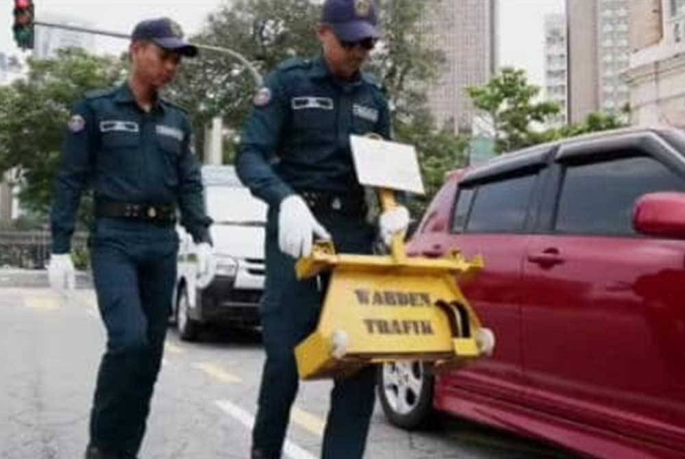 Bermula Oktober ini, tindakan kunci tayar kenderaan akan dilaksanakan di sekitar ibu negara. - Foto DBKL