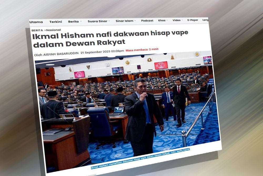 Laporan Sinar Harian pada September lalu.