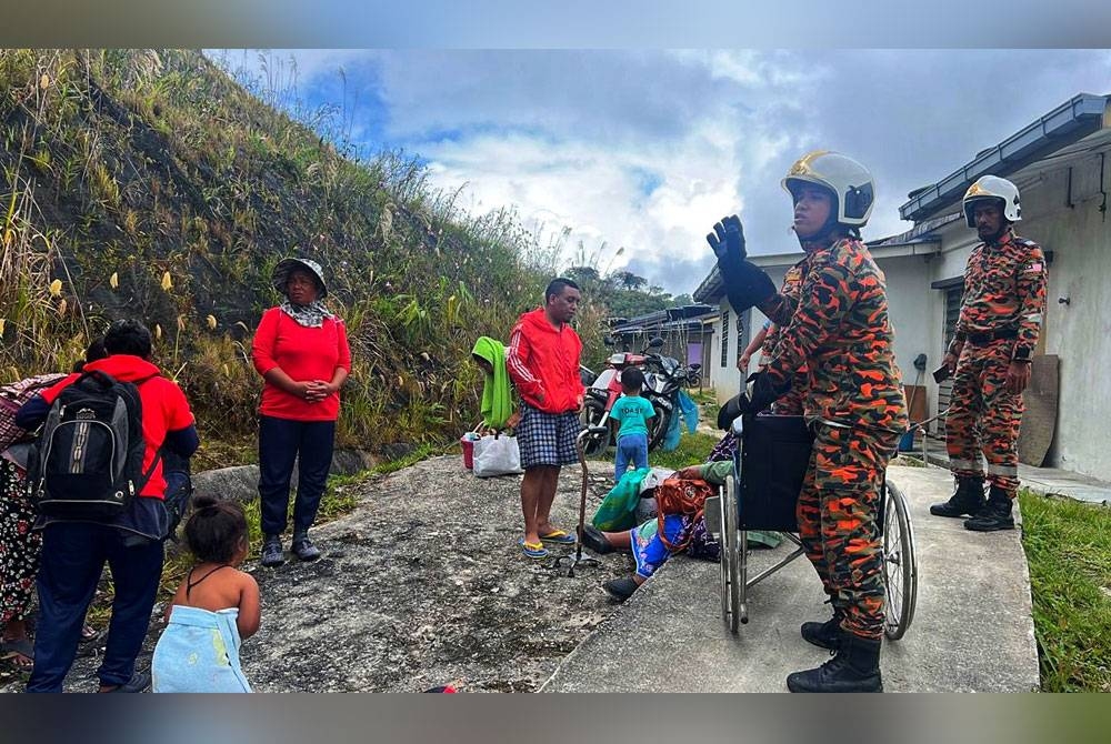 Penghuni di penempatan semula Orang Asli dekat Sungai Ruil diarahkan berpindah - Foto: Ihsan JBPM