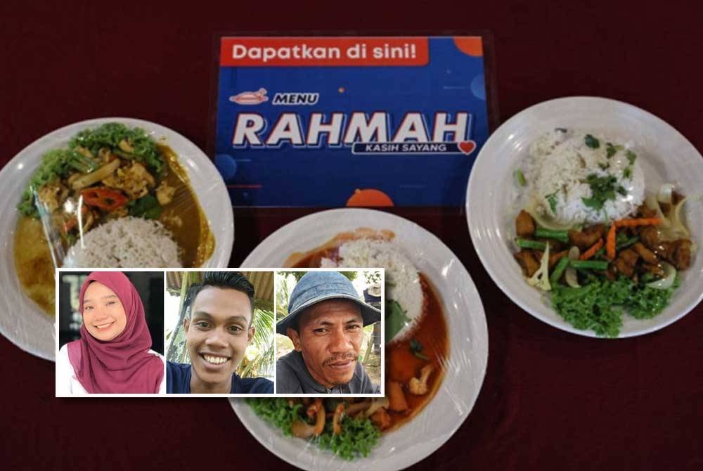 Inisiatif Menu Rahmah yang diperkenalkan kerajaan bagi membantu golongan berpendapatan rendah membeli makanan pada harga kurang RM5 wajar diteruskan selain memperkenalkan inisiatif baharu mengurangkan beban rakyat. - Gambar hiasan (Gambar kecil dari kiri: Sharifah Shazfika, Muhammad Taufiq, Nurul Azmi)