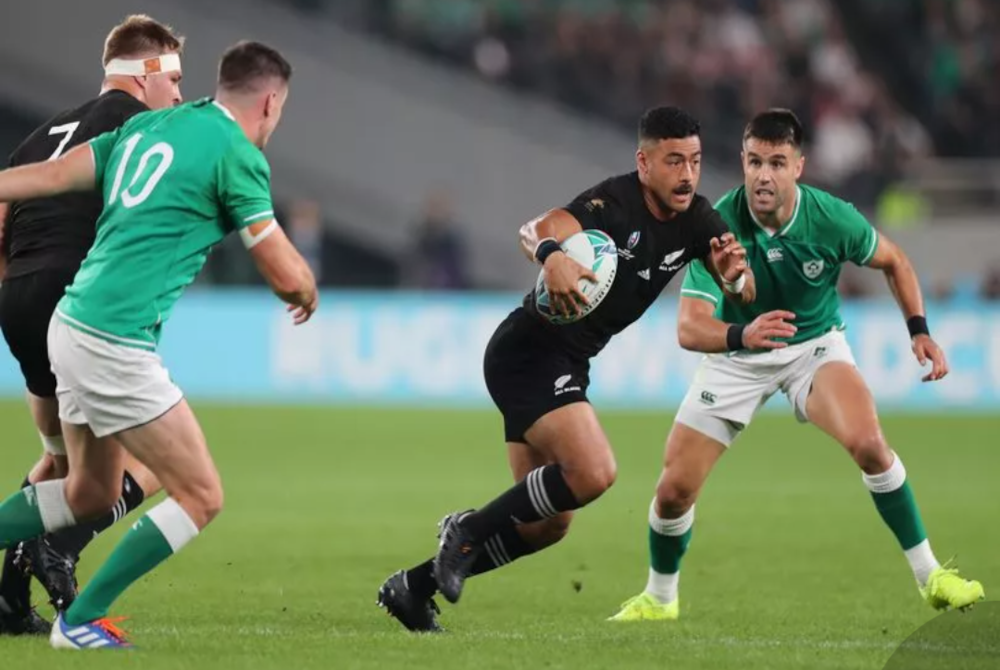 Imbas kembali...Aksi Mo&#039;unga semasa perlawanan suku akhir Piala Dunia Ragbi Jepun 2019, New Zealand dan Ireland di Stadium Tokyo di Chofu, Tokyo, Jepun pada 19 Oktober 2019. - Foto Agensi