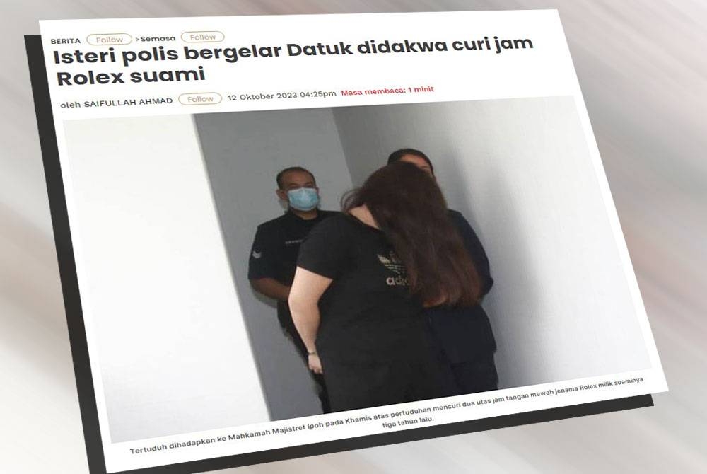 Laporan Sinar Harian pada Khamis.