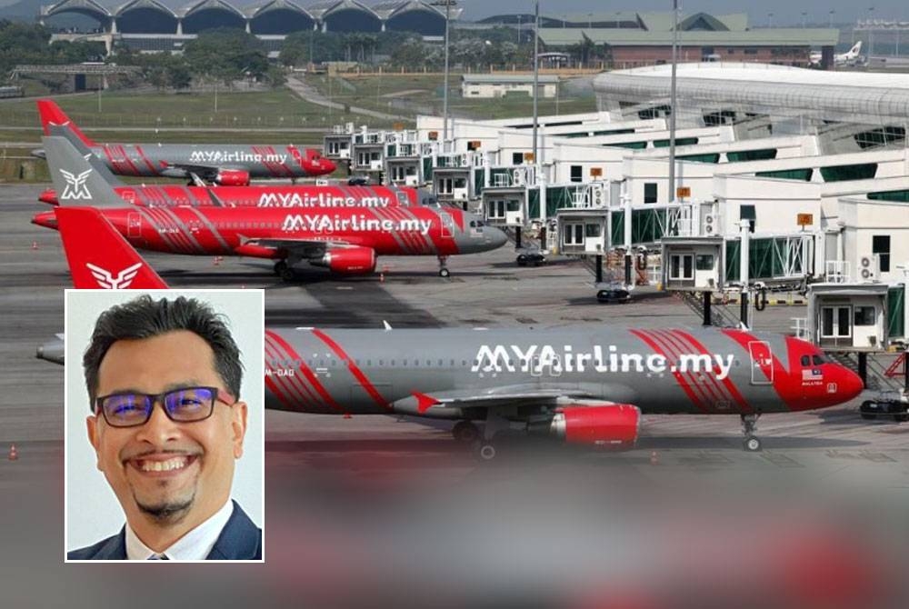 MYAirline tidak menghantar sebarang notis pemberitahuan kepada CAAM seperti yang dinyatakan sehingga ke hari ini. - Gambar hiasan, gambar kecil: Norazman