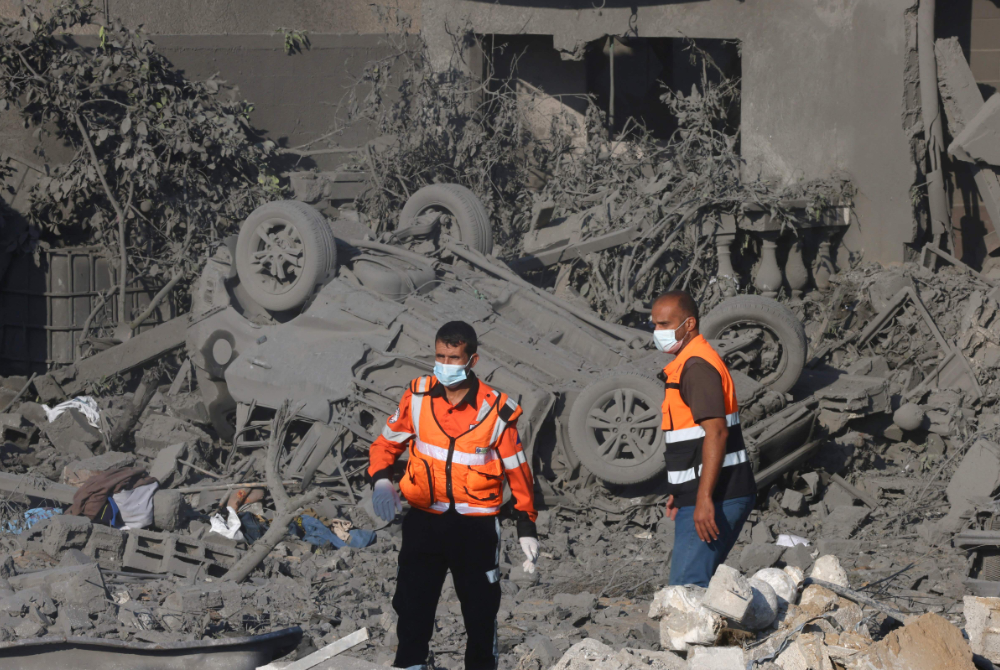 Jumlah rakyat Palestin yang terbunuh dalam serangan udara Israel di Gaza sejak 7 Oktober telah meningkat kepada 2,670. Foto AFP