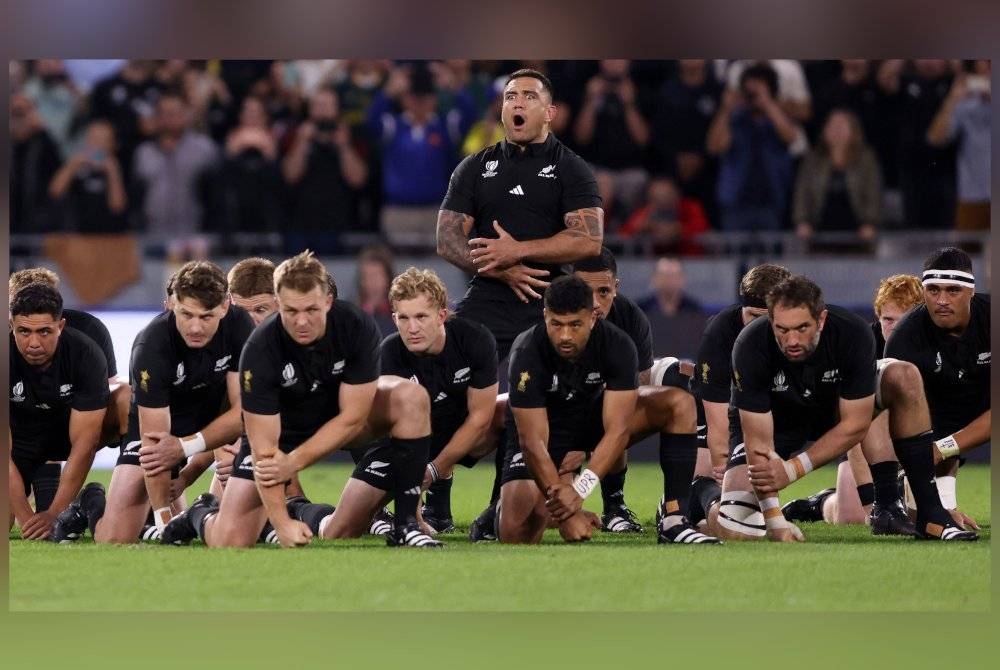 All Blacks akan menentang Argentina dalam saingan separuh akhir Ragbi Piala Dunia pada Sabtu. - Foto Agensi