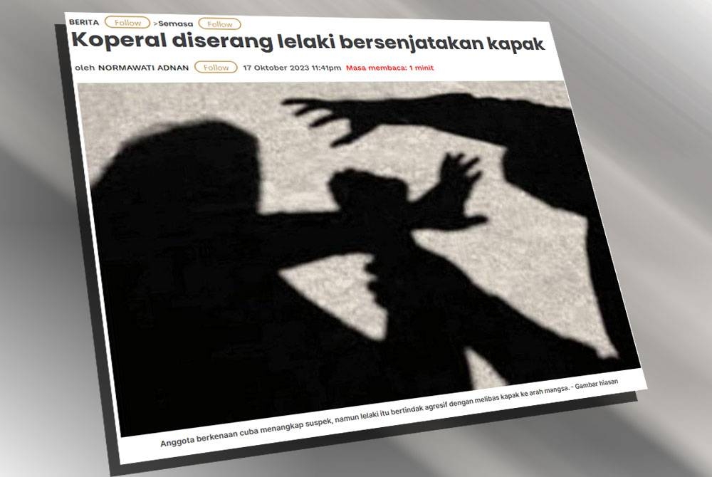 Laporan Sinar Harian pada Selasa.