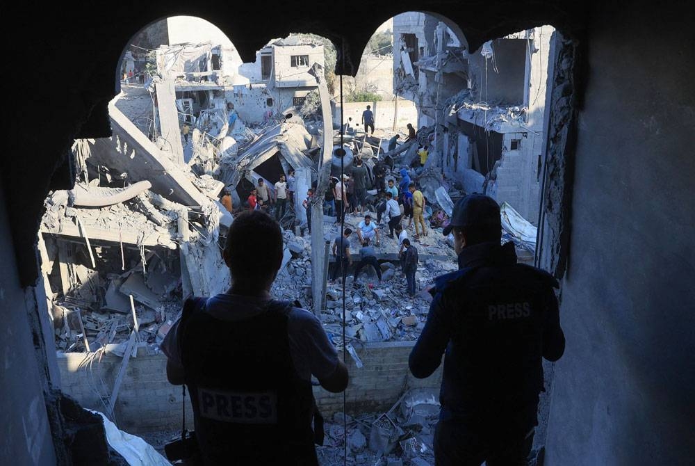 Serangan Israel ke atas Hospital Arab Al-Ahli yang terletak di tengah Gaza Foto: AFP