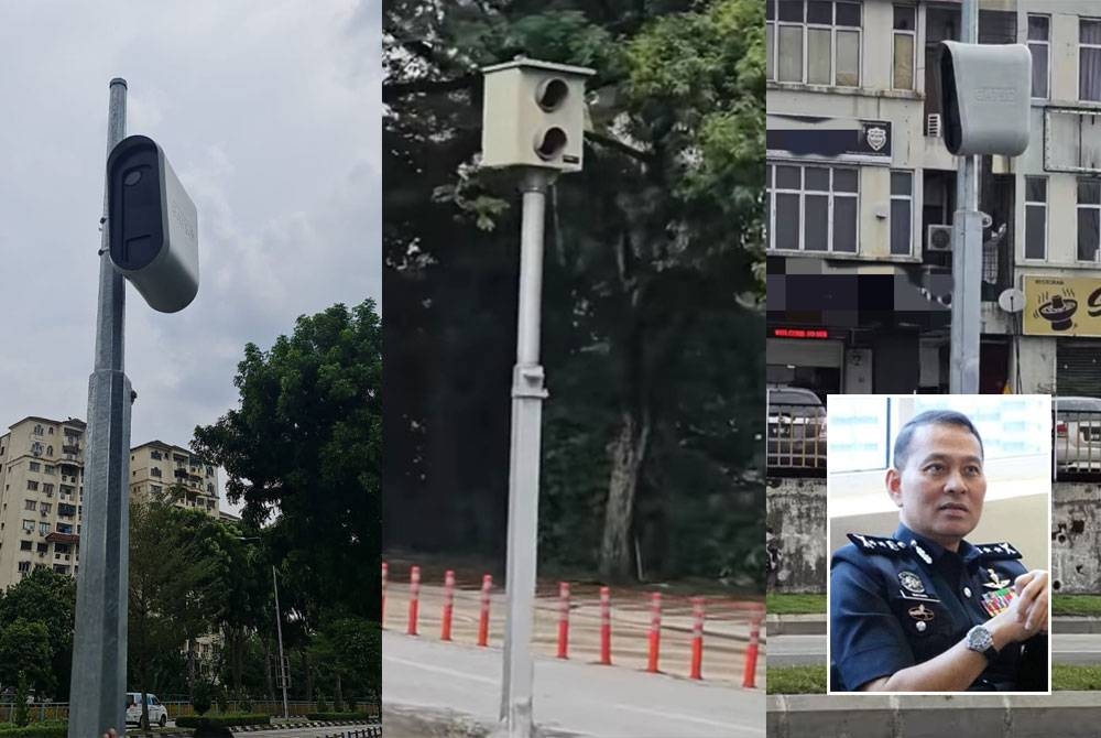 Kamera Pengawasan Lampu Isyarat atau &#039;red light surveillance camera&#039; dipasang di lokasi yang kerap berlaku kemalangan dalam usaha pertingkat pematuhan peraturan lampu isyarat. Gambar kecil: Mohd Nasri