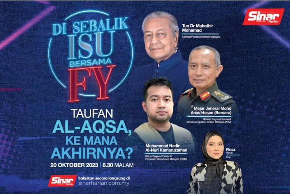 Program yang dihoskan oleh Finaz Yunus akan bersiaran secara langsung jam 8.30 malam ini menerusi portal sinarharian.com.my serta laman sosial rasmi Sinar Harian.