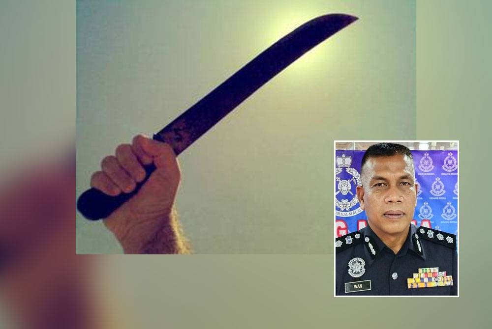 Seorang wanita warga emas bersama anak lelakinya cedera parah akibat ditetak seorang lelaki dalam kejadian di Kampung Permatang Badak di sini pada Khamis.- Gambar hiasan, gambar kecil: Wan Mohd Zahari