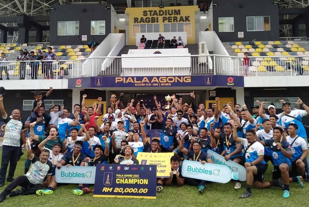 Pasukan PDRM dinobatkan sebagai juara Kejohanan Ragbi Piala Agong Edisi-39 selepas menewaskan juara bertahan, Putrajaya 29-22 pada final di Stadium Ragbi Perak di Ipoh pada Sabtu.