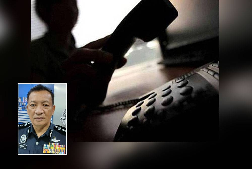 Mangsa menerima panggilan telefon daripada individu yang menyamar sebagai pegawai polis daripada Pusat Pencegahan Jenayah Kewangan Nasional pada 20 Oktober lalu. - Gambar hiasan, gambar kecil: Yahaya Othman