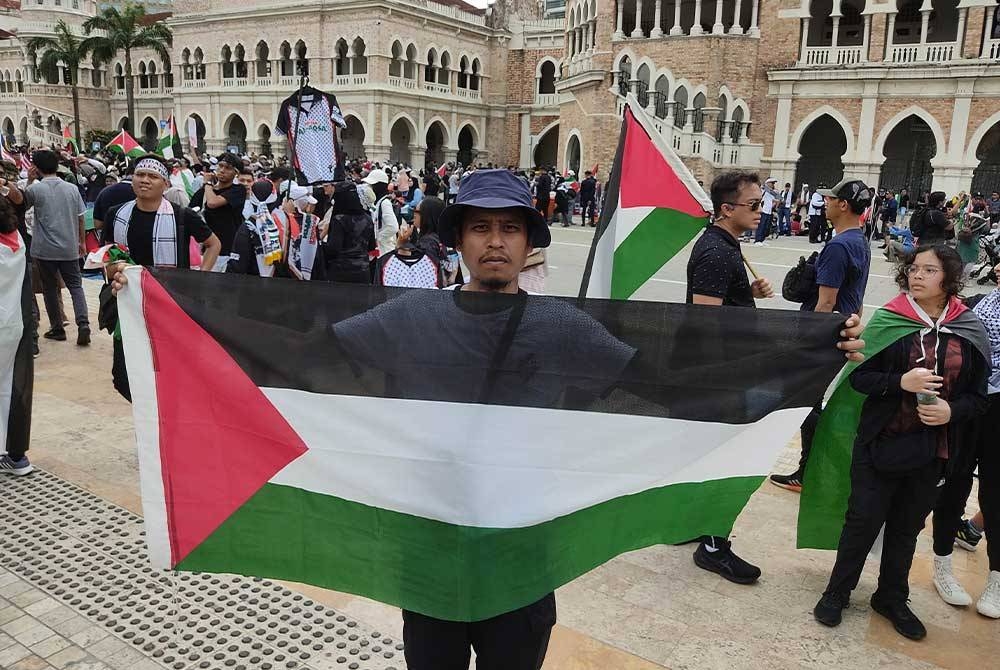 Amerul hadir sertai himpunan Freedom For Palestine di Dataran Merdeka pada Ahad.