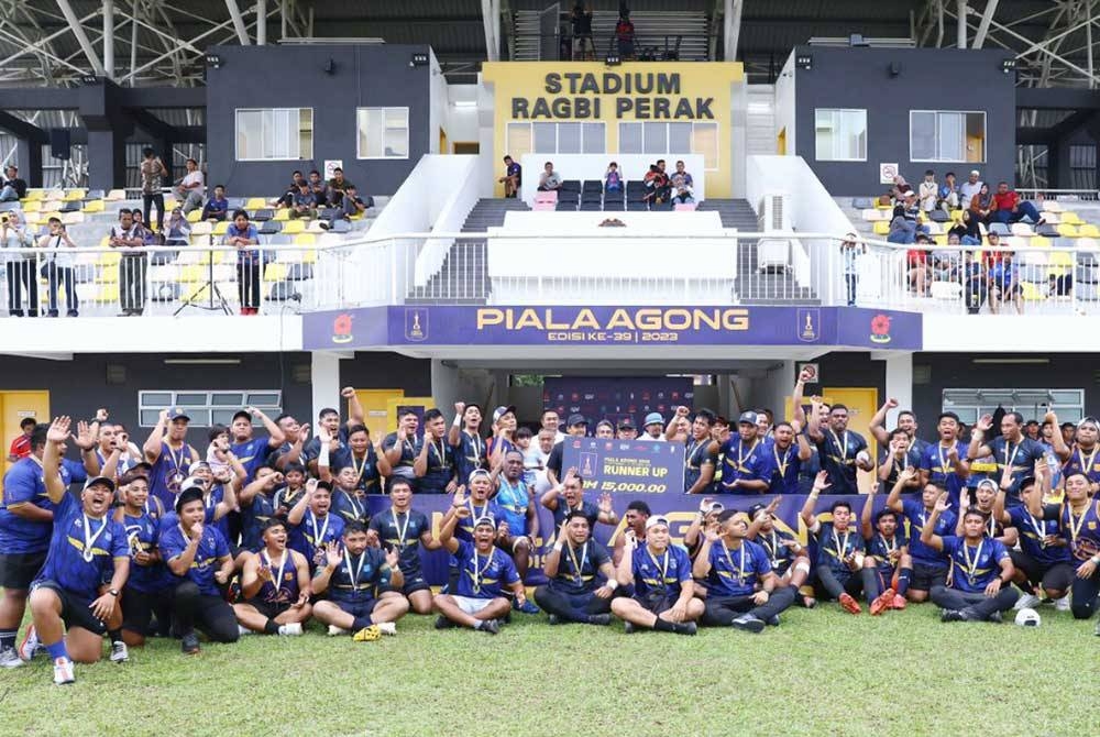 Skuad ragbi Putrajaya naib juara Piala Agong 2023. Foto: KRM