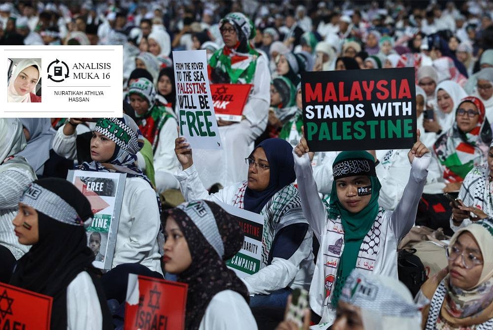 Rakyat Malaysia bersemangat bersolidariti demi Palestin. Foto Bernama