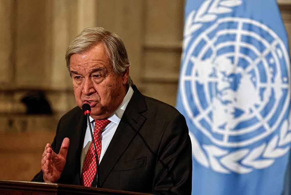 Setiausaha Agung PBB, Antonio Guterres. - Foto AFP