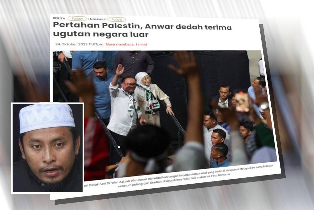 Perdana Menteri, Datuk Seri Anwar Ibrahim pada Selasa mendedahkan beliau menerima banyak ugutan daripada negara luar, susulan ketegasan Malaysia mempertahankan nasib rakyat Palestin. Gambar kecil: Ahmad Fadhli