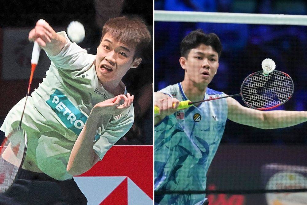 Dari kiri: Tze Yong, Zii Jia - Fotol: AFP