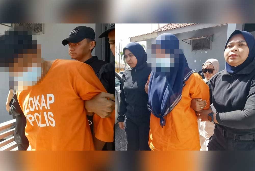 Pasangan suami isteri dibawa di Mahkamah Majistret Marang pada Khamis untuk perintah tahanan reman.