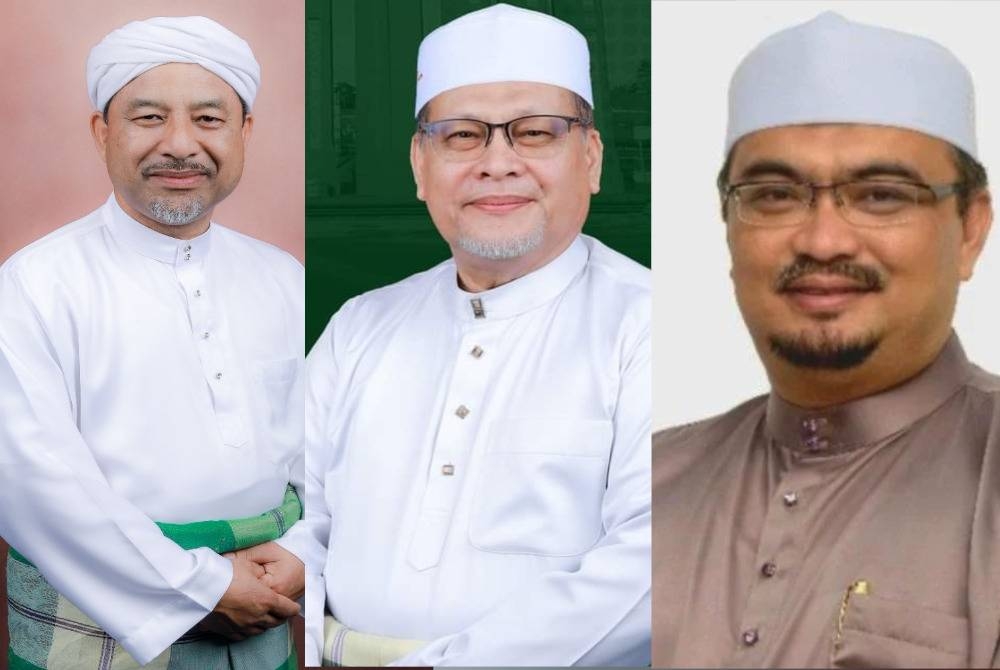 Dari kiri: Mohd Nassaruddin, Mohd Amar dan Mohamed Fadzli