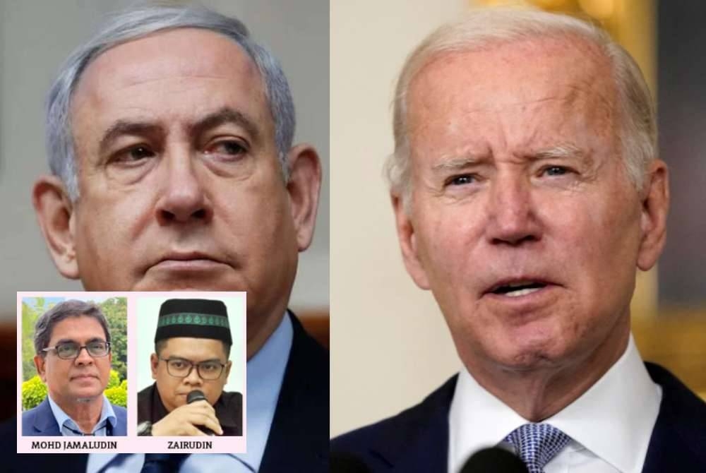 Netanyahu (kiri), Biden 