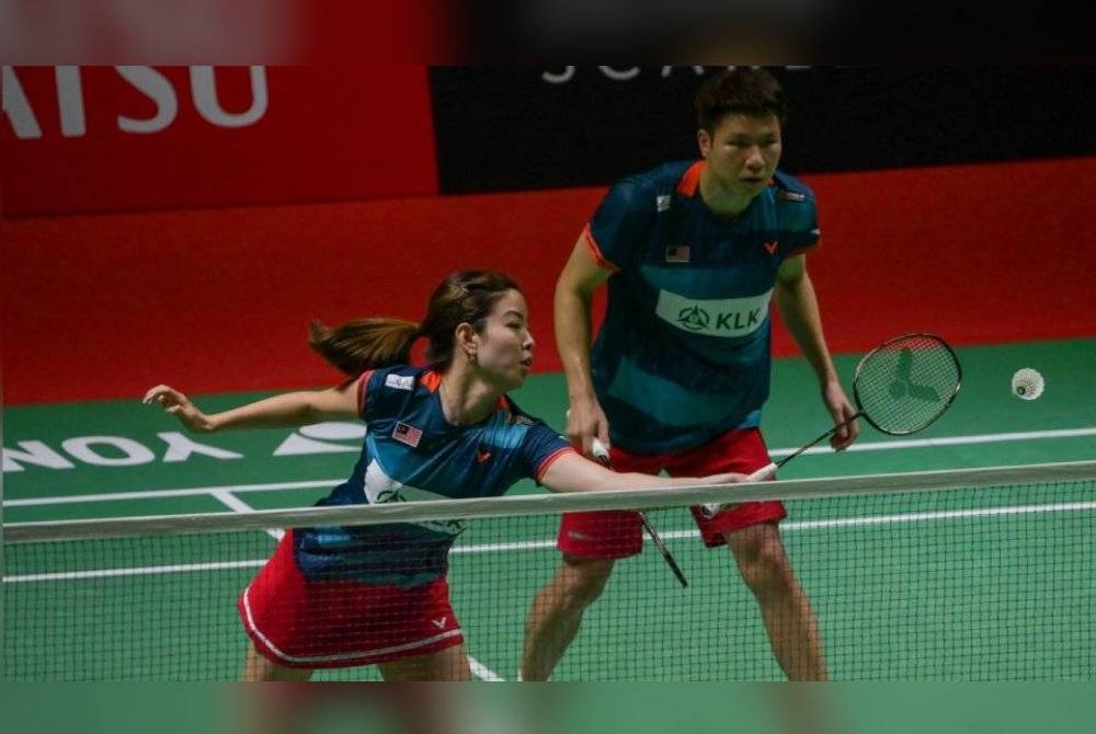 Soon Huat (kanan) dan Shevon menumpaskan pasukan tuan rumah dalam saingan Korea Masters pada Jumaat. - Foto Agensi