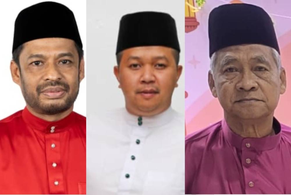 Gambar dari kiri Yusri, Mohd Hasparuddin dan Mat ludin